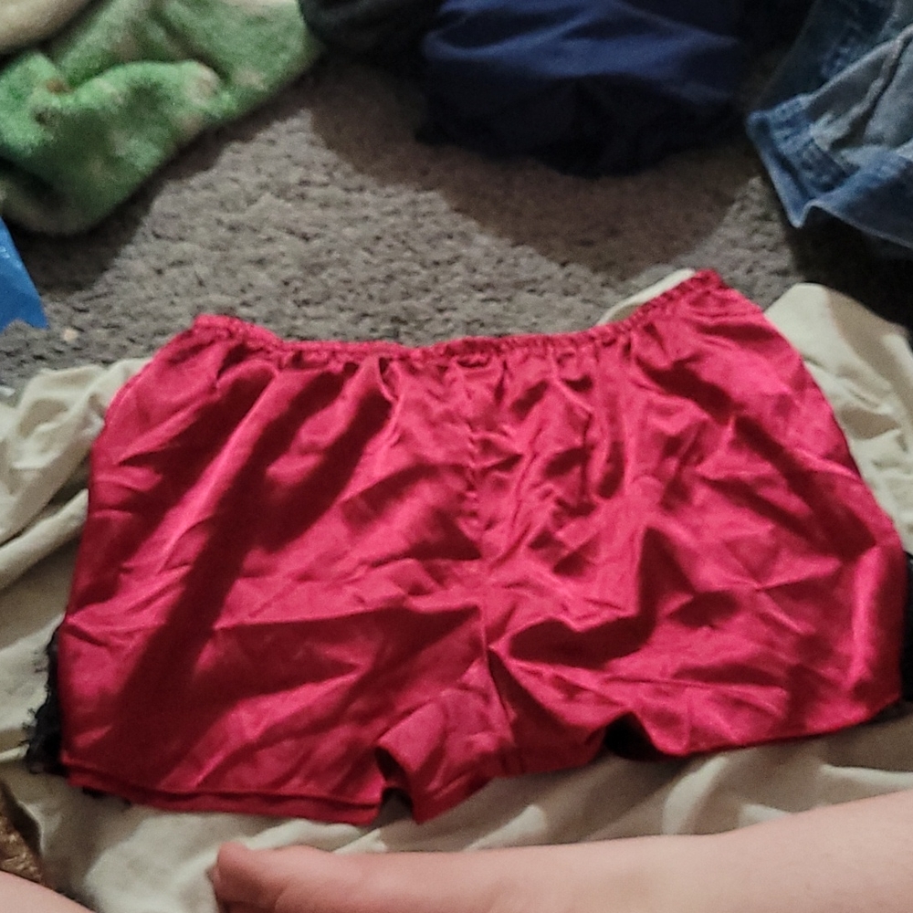 Satin night shorts